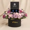 Elegant Silver Dream Earrings with Floral Arrangement in Luxury Box
