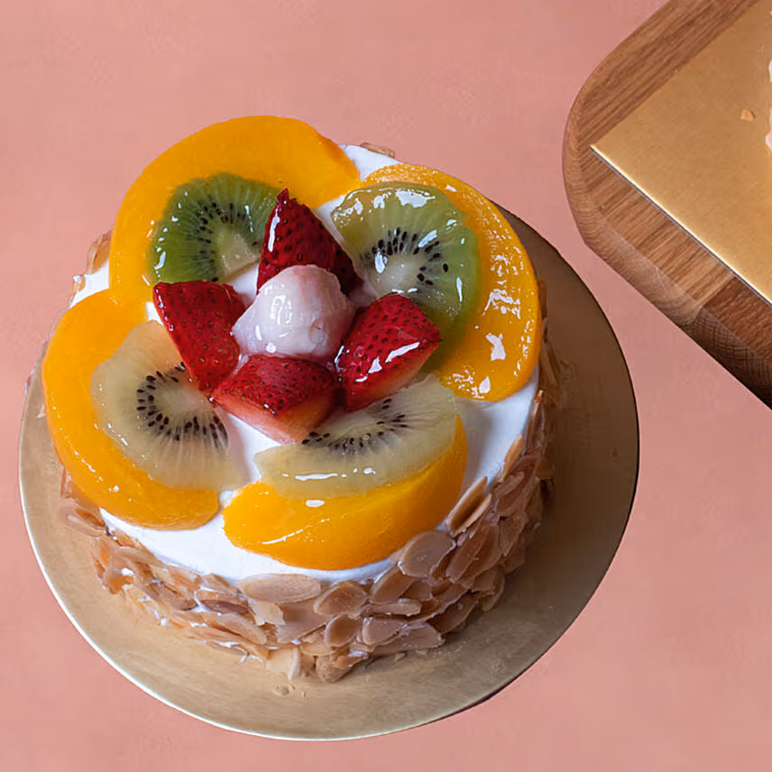 Fresh Fruit Cake 4 Inches