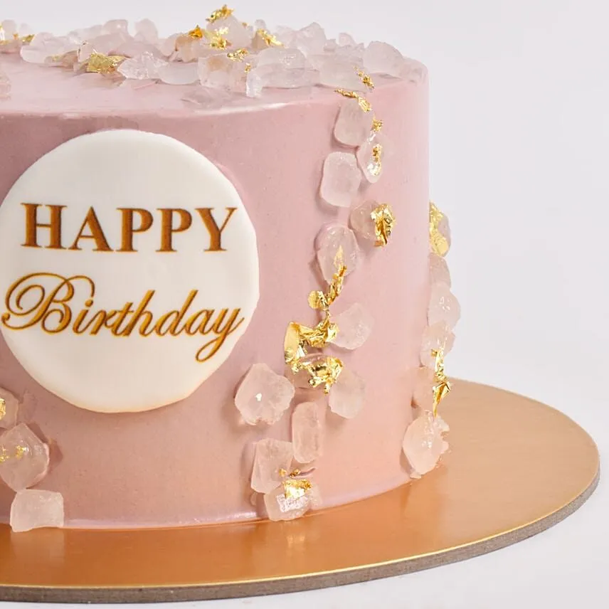 Pink Blossom Celebration Vanilla Cake