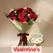 Promise of Love: Elegant 12 Red Roses - Bouquet