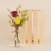 Elegant Coloured Roses in a Glass Vase - Perfect Gift for Any Occasion