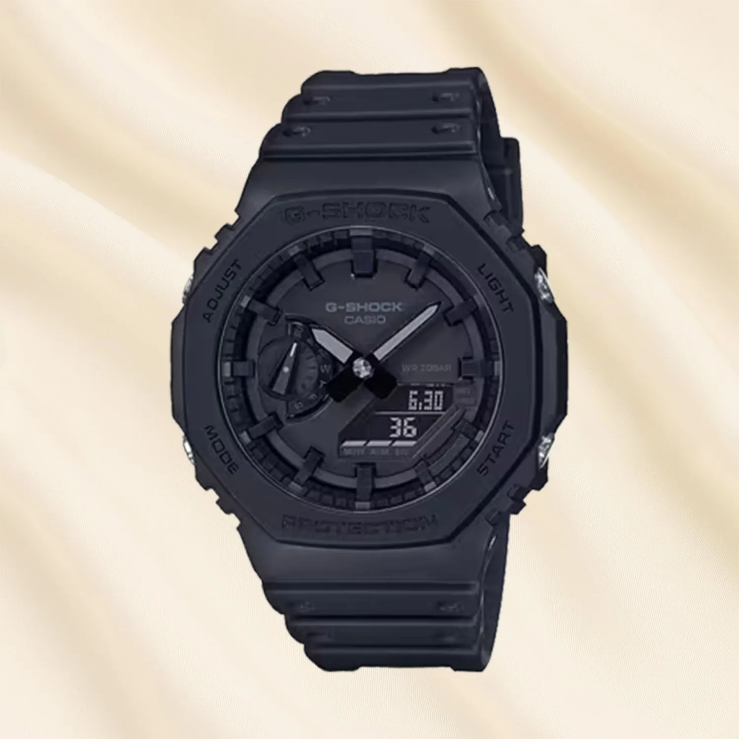 Casio G-Shock Men's Analog Digital Watch with Elegant Pink & Red Rose Arrangement