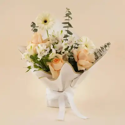 Elegant Rose Bouquet with Heartfelt Wishes