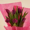 Elegant Pink Tulip Bouquet with Deluxe Wrap