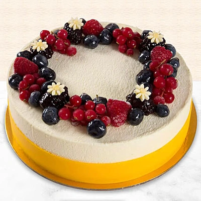 Exquisite Vanilla Berry Delight Cake - Perfect for Any Celebration