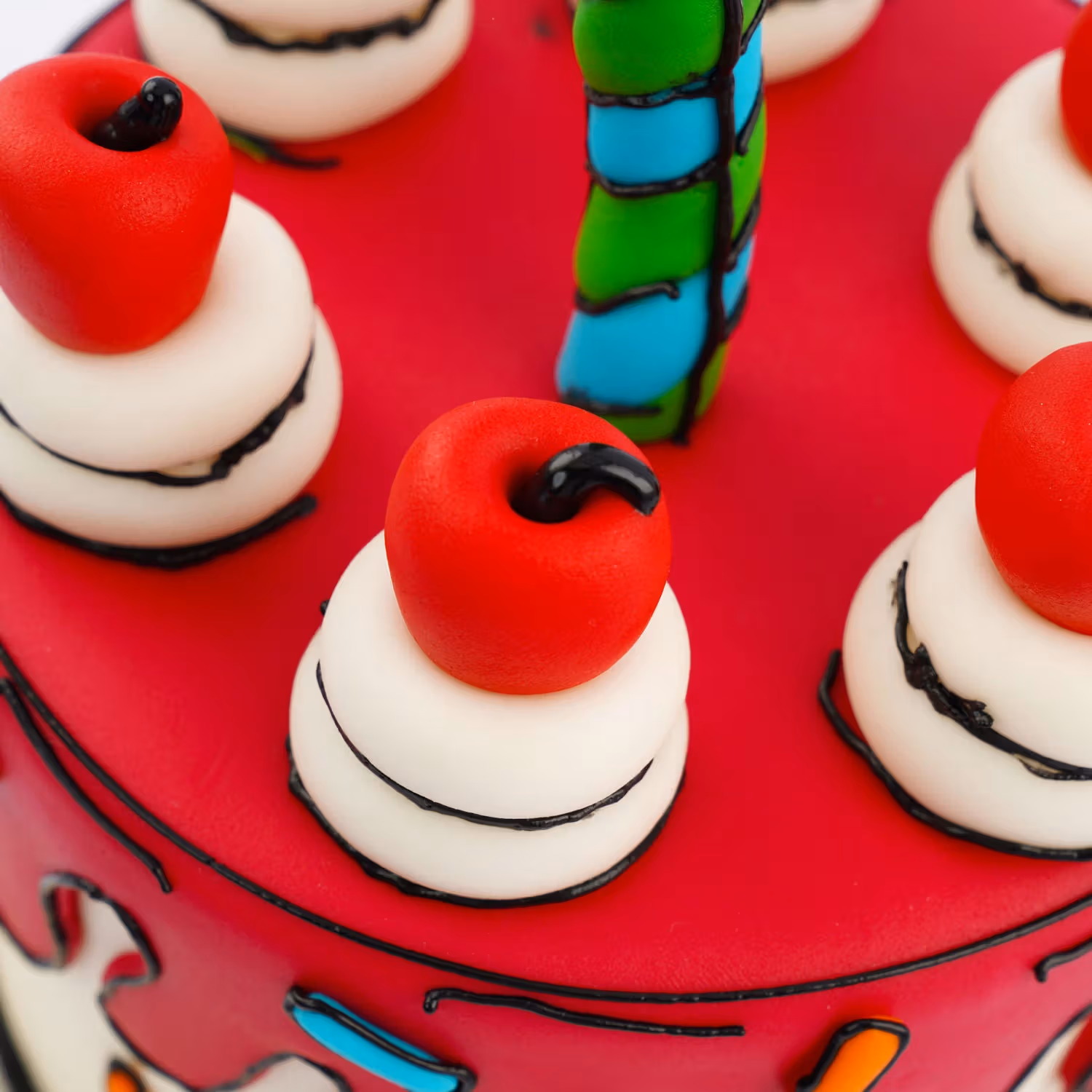 Festive Birthday Candle Cake - Chocolate