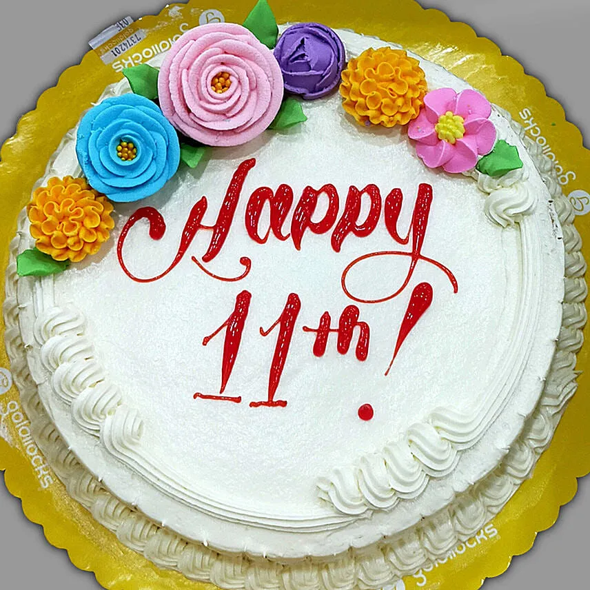11th Birthday Marble Cake