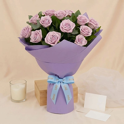 Eternal 20 Purple Roses Bouquet