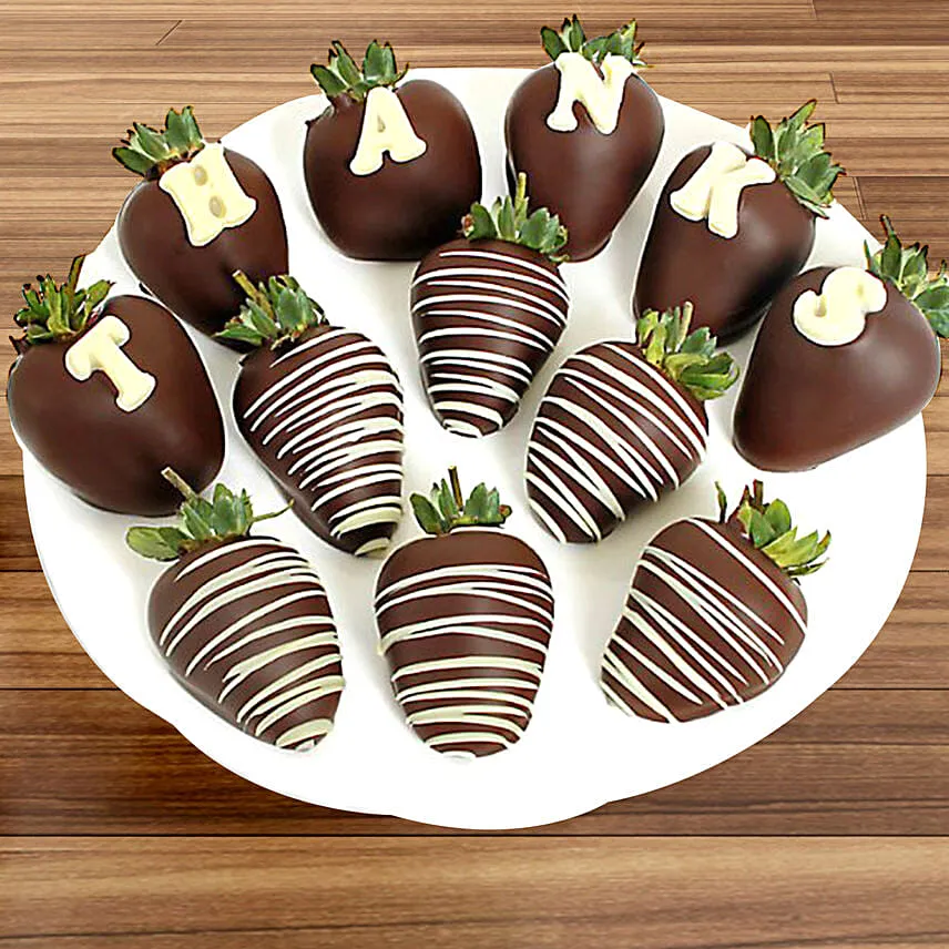 Thanks Belgian Chocolate Strawberries