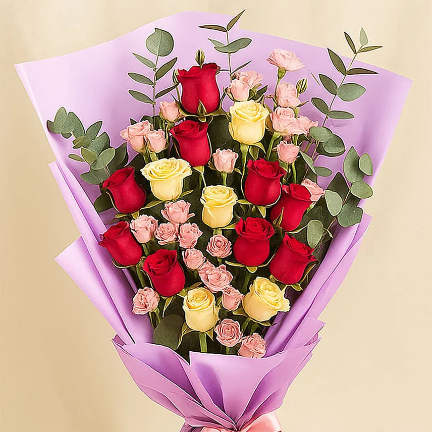 Exotic Mixed Flowers Bunch