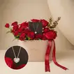 Scarlet Love Affair: Luxurious Rose & Gold Gift Arrangement