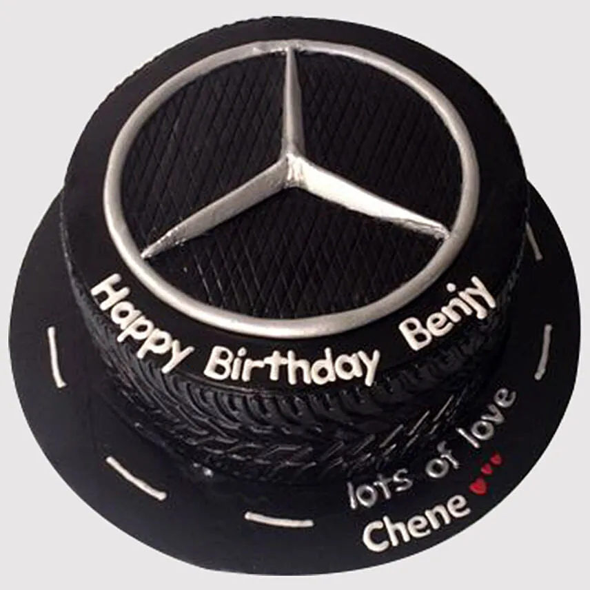 Mercedesbenz Logo Butterscotch Cake