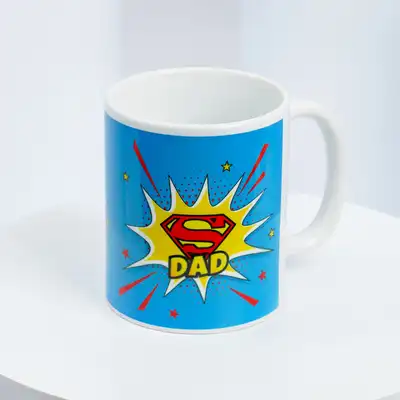 Superman Dad Ceramic Mug - Perfect Gift for Super Dads