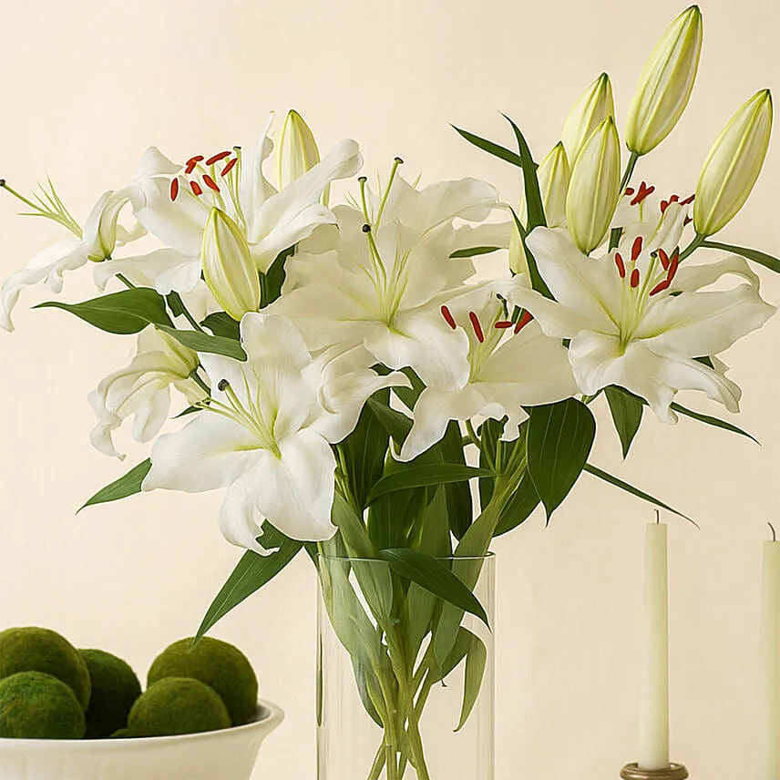 Happiness With Lilies Arrangement