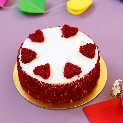 Red Hearts Velvet Cake - 1 Kg