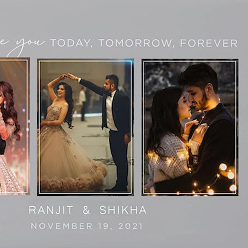 I Choose You Wedding Photo Canvas Print