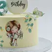 Tiny Tiers of Joy Chocolate Birthday Cake with Edible Art