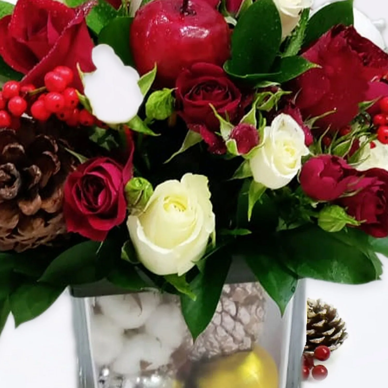 Christmas Joy Floral Wishes