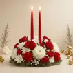 Candle and Flower Centrepeice