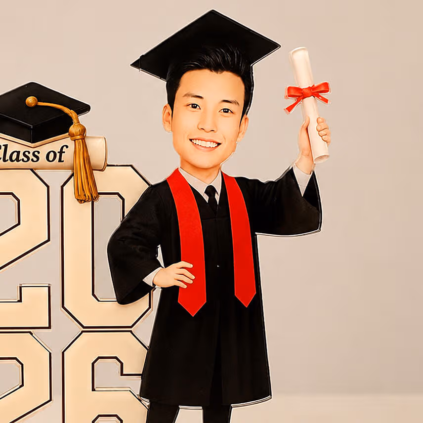 Graduation 2026 Caricature Gift for Him