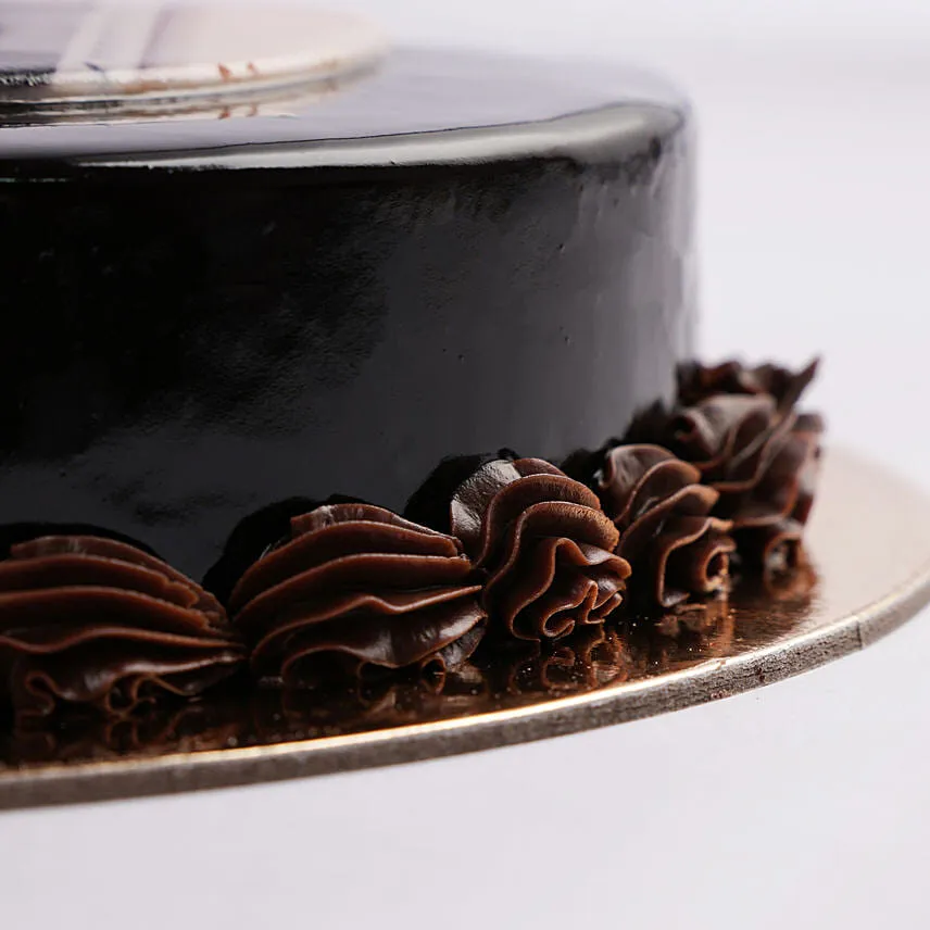 Chocolate Truffle Anniversary Photo Cake One Kg