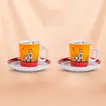 Egan Le Casette Red Espresso Cup Set | Italian Charm in 2 Pieces