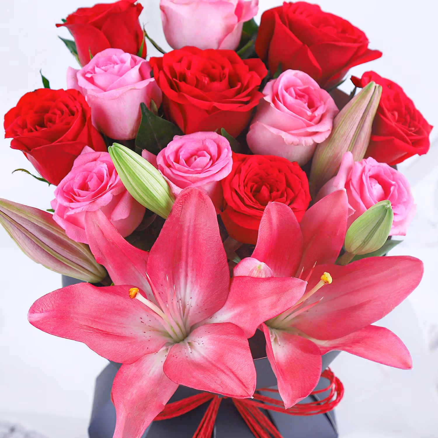 Whispers of Valentine Roses: Luxurious Floral Arrangement
