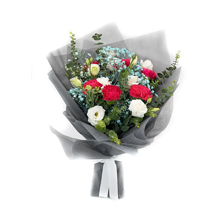 Lovely Carnations & Eustoma Bouquet