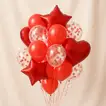 بالونات هيليوم حمراء متعددة الأشكال