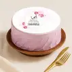 Sweet Delight For Mom - With Cake & Flowers 
