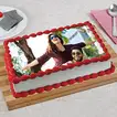Personalized Anniversary Photo Cake - Truffle Flavor (Half Kg)
