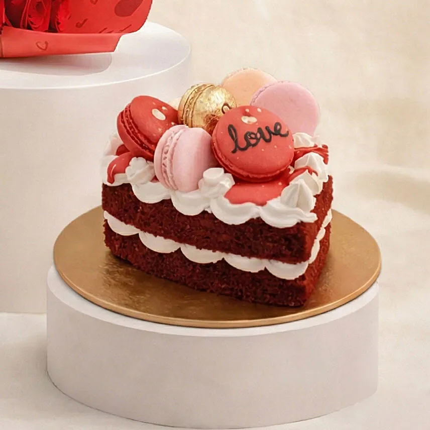 Rosy Reverie 18 Roses Bouquet n Cake for Valentine's