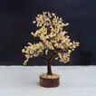Exquisite Handcrafted Stone Wish Tree with Agate Leaves