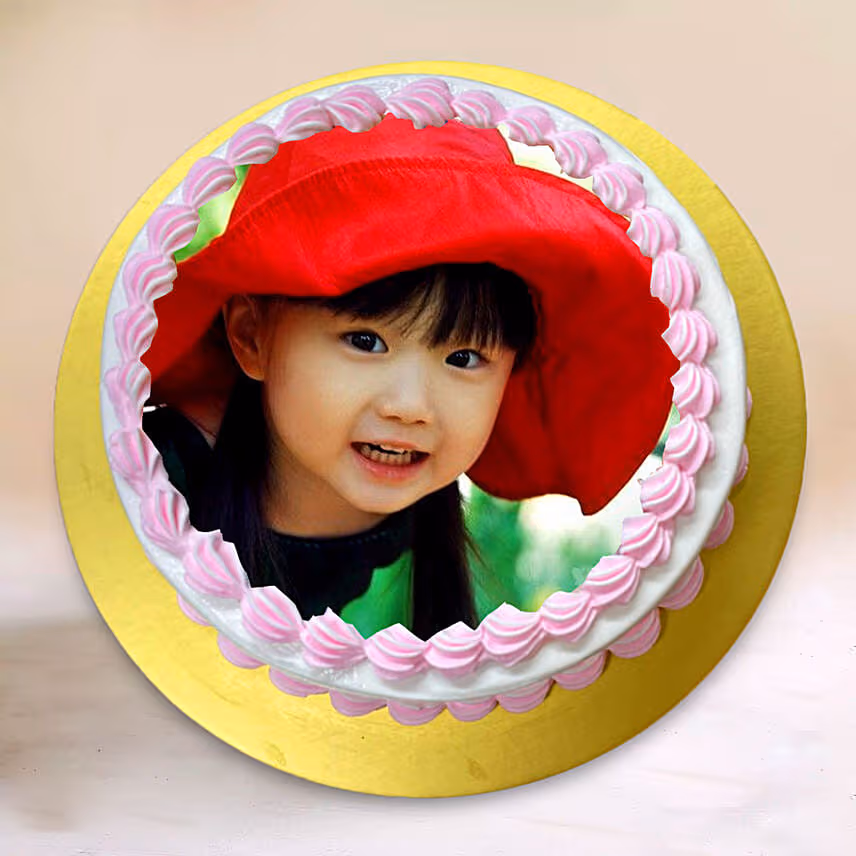 Personalised Yummy Vanilla Raspberry Cake 8 Inches