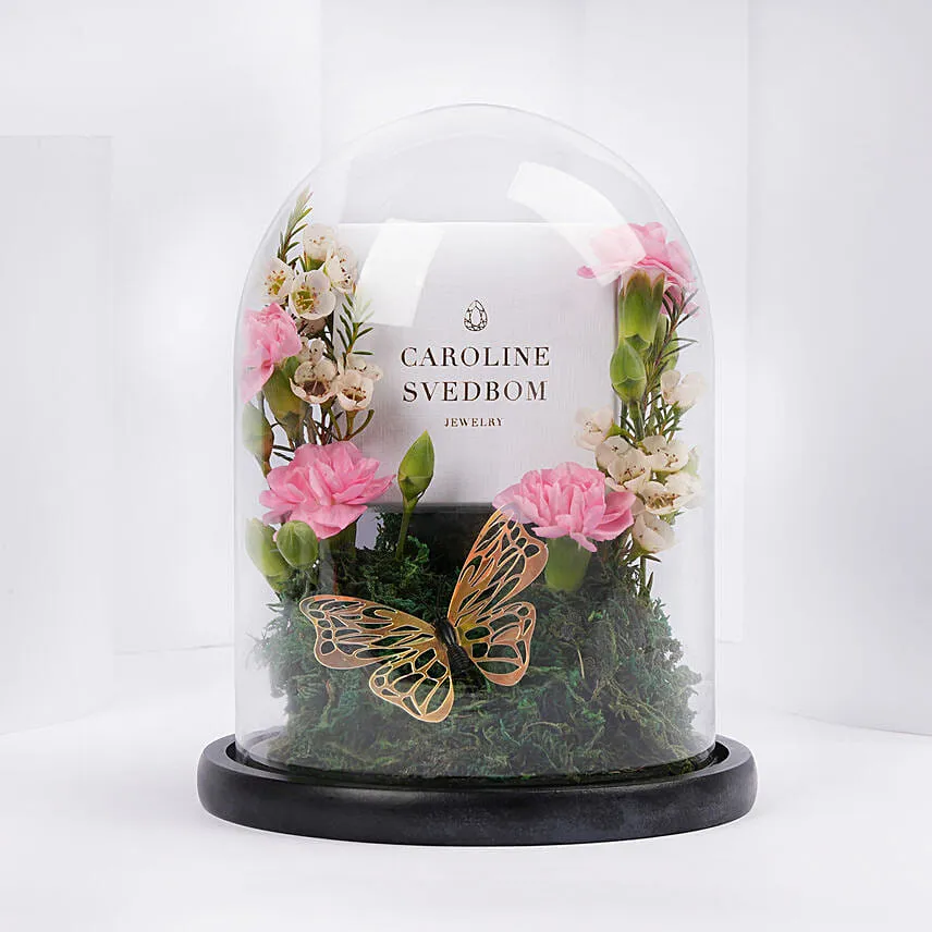 Caroline Svedbom Butterfly Swarovski Crystal Necklace