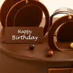 Birthday Tag Fudge Cake - 500 Grams