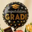 Elegant Graduation Rose Box with Godiva Chocolate and Balloon