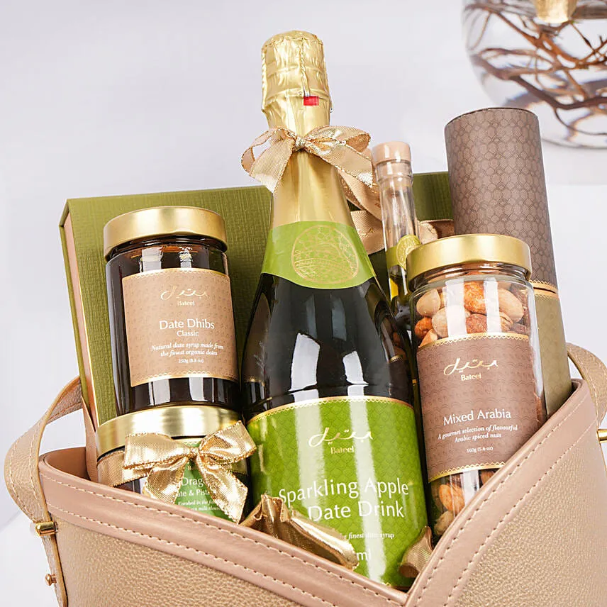 Bateel Duke Hamper and Flowers