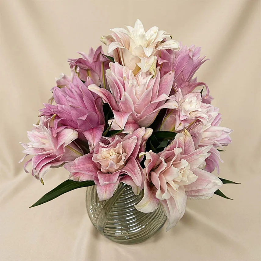 Lilies Beauty Designer Vase