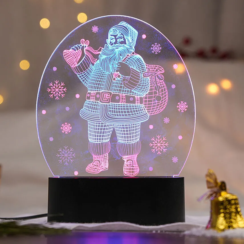 Santa Multicolor Led Lamp