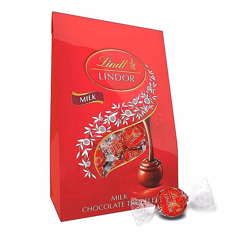 Delicate Flowers and Lindt Chocolate Combo