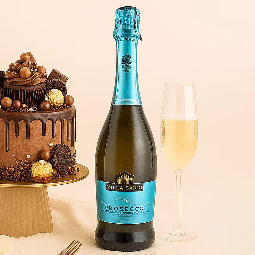 Chocolate Indulgence Cake n Prosecco Gift Bundle