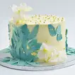 Elegant Pearls of Love Chocolate Cake