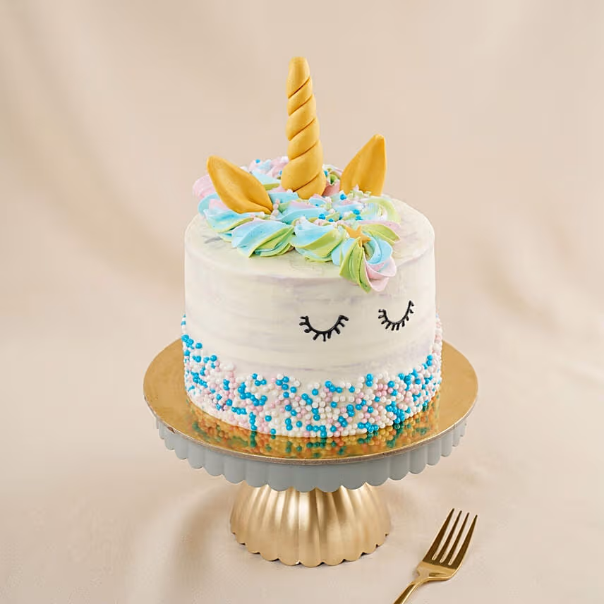 Cute Unicorn Red Velvet Cake