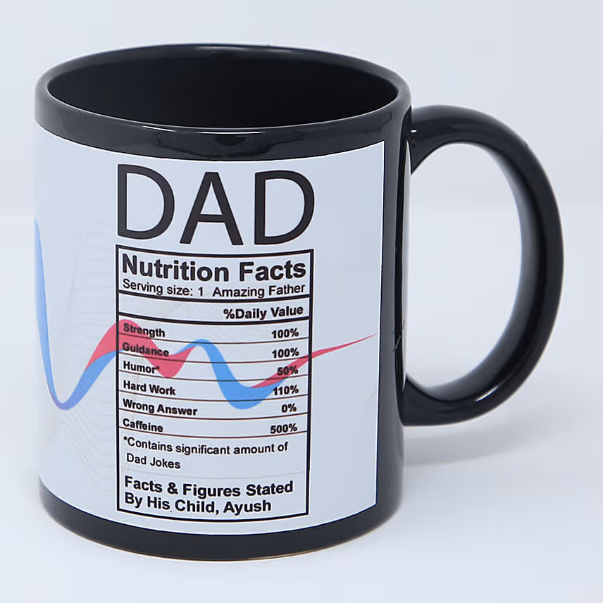 Dad Qualities Personalised Mug