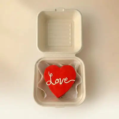 Monocake Love Heart Shape