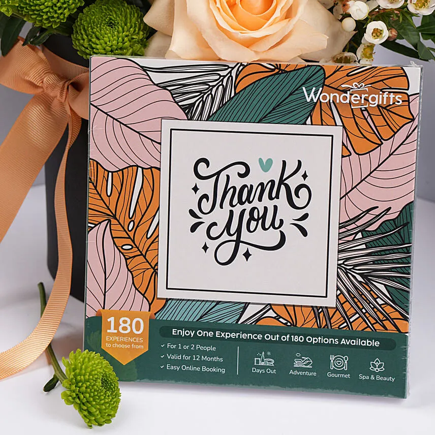 Wonder Gift Thank You Gift Box In A Flower Arrangement