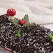 Festive Christmas Black Forest Yule Log Cake - Perfect Holiday Treat