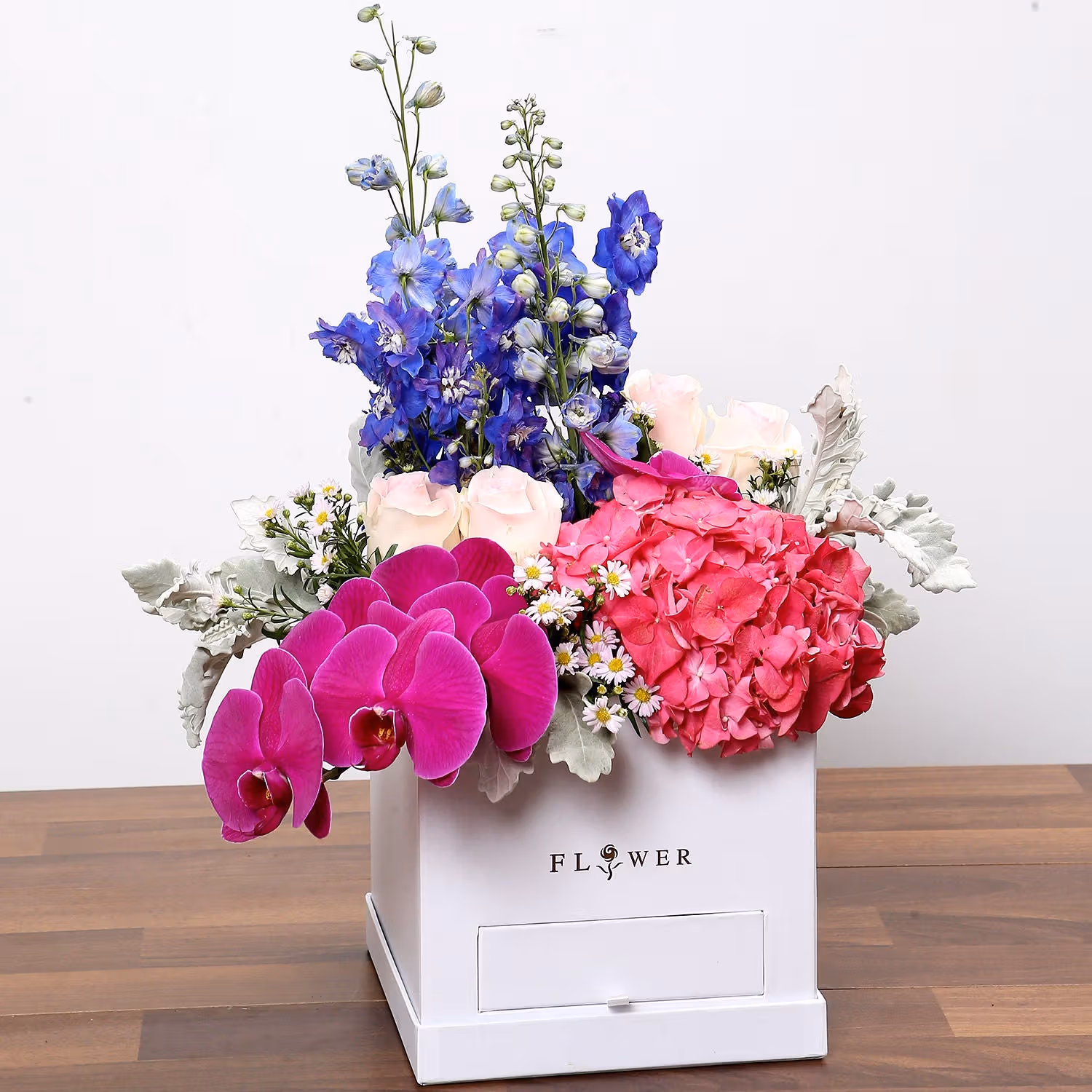 Dazzling Floral Box With Chocolates