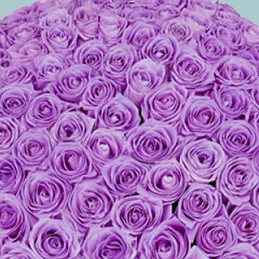 99 Purple Roses Bouquet